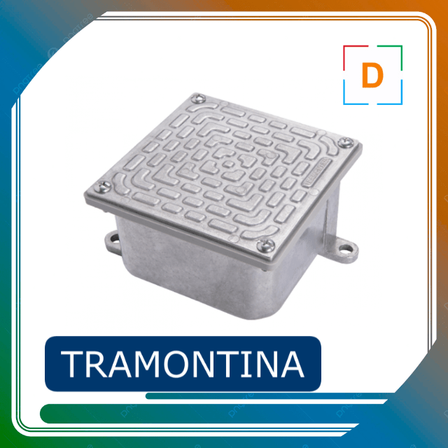 CAJA DE PASE DE ALUMINIO CON TAPA REVERSIBLE CP 2020 TRAMONTINA